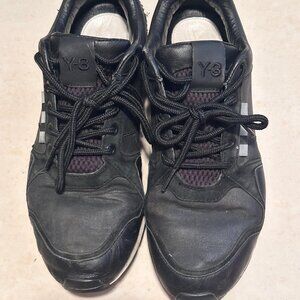 Yohji Yamamoto Leather/Canvas Casual Adidas Y-3 Sneaker Shoe size 10.5 US